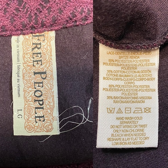 Free People Racerback Dress Women size L - Picture 7 of 7